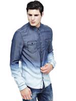 Guess pánská modrá košile Ombre - XL (WMOV)