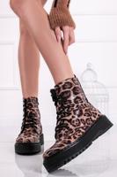 Leopardí kotníkové boty Delora