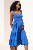Modré tehotenské šaty Lotte