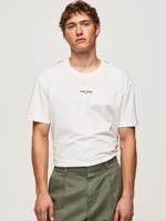 Pepe Jeans pánské bílé tričko RAEVON  - S (800)