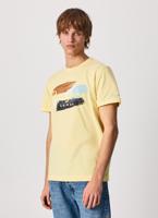 Pepe Jeans pánské žluté tričko Aegir - M (22)