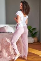 Růžové pyžamové kalhoty SPO9759