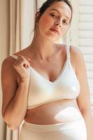 Smetanová těhotenská podprsenka Organic