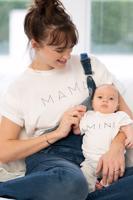 Smetanový set triček pro maminku a miminko Alba Mama & Mini