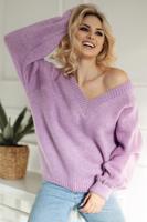 Světle fialový pulovr 30083