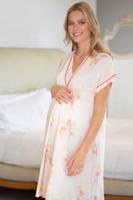 Světle růžová těhotenská noční košile Asia