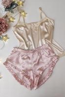 Světle růžovo-béžový pyžamový set Joy set 001