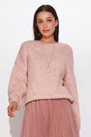 Světle růžový pulovr S81