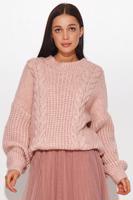 Světle růžový pulovr S84