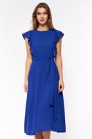 Tmavě modré elegantní šaty S201