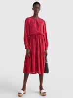 Tommy Hilfiger dámské červené vzorované šaty - 36 (0JV)