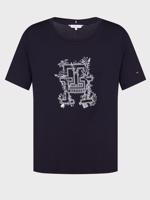 Tommy Hilfiger dámské tmavěmodré tričko - S (DW5)