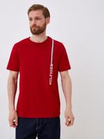 Tommy Hilfiger pánské červené tričko - M (XMP)