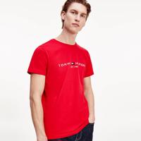 Tommy Hilfiger pánské červené triko Logo