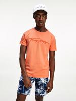 Tommy Hilfiger pánské oranžové tričko Signature - L (SO2)
