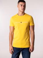 Tommy Hilfiger pánské žluté tričko Logo - XXL (ZFM)