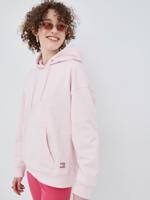 Tommy Jeans dámská světle růžová mikina - L (TH9)