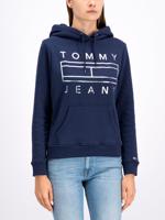 Tommy jeans dámská tmavě modrá mikina s kapucí Hoodie