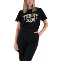 Tommy Jeans dámské černé triko - S (BDS)