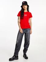Tommy Jeans dámské červené triko - M (XNL)