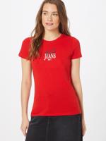 Tommy Jeans dámské červené triko - S (XNL)