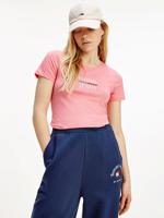 Tommy Jeans dámské růžové tričko - S (TIF)