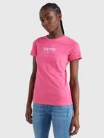 Tommy Jeans dámské růžové triko