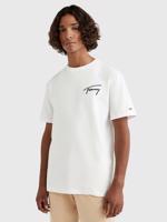 Tommy Jeans pánské bílé tričko SIGNATURE - L (YBR)