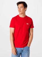 Tommy Jeans pánské červené tričko CHEST LOGO - M (XNL)
