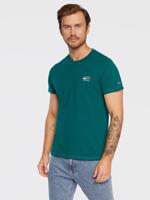 Tommy Jeans pánské zelené tričko CHEST LOGO - L (L6O)