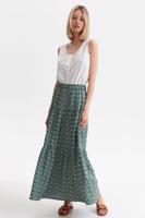 Zelená květovaná sukně SSP4113