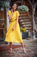 Žluté šaty A296