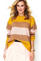 Žluto-růžový pulovr S86